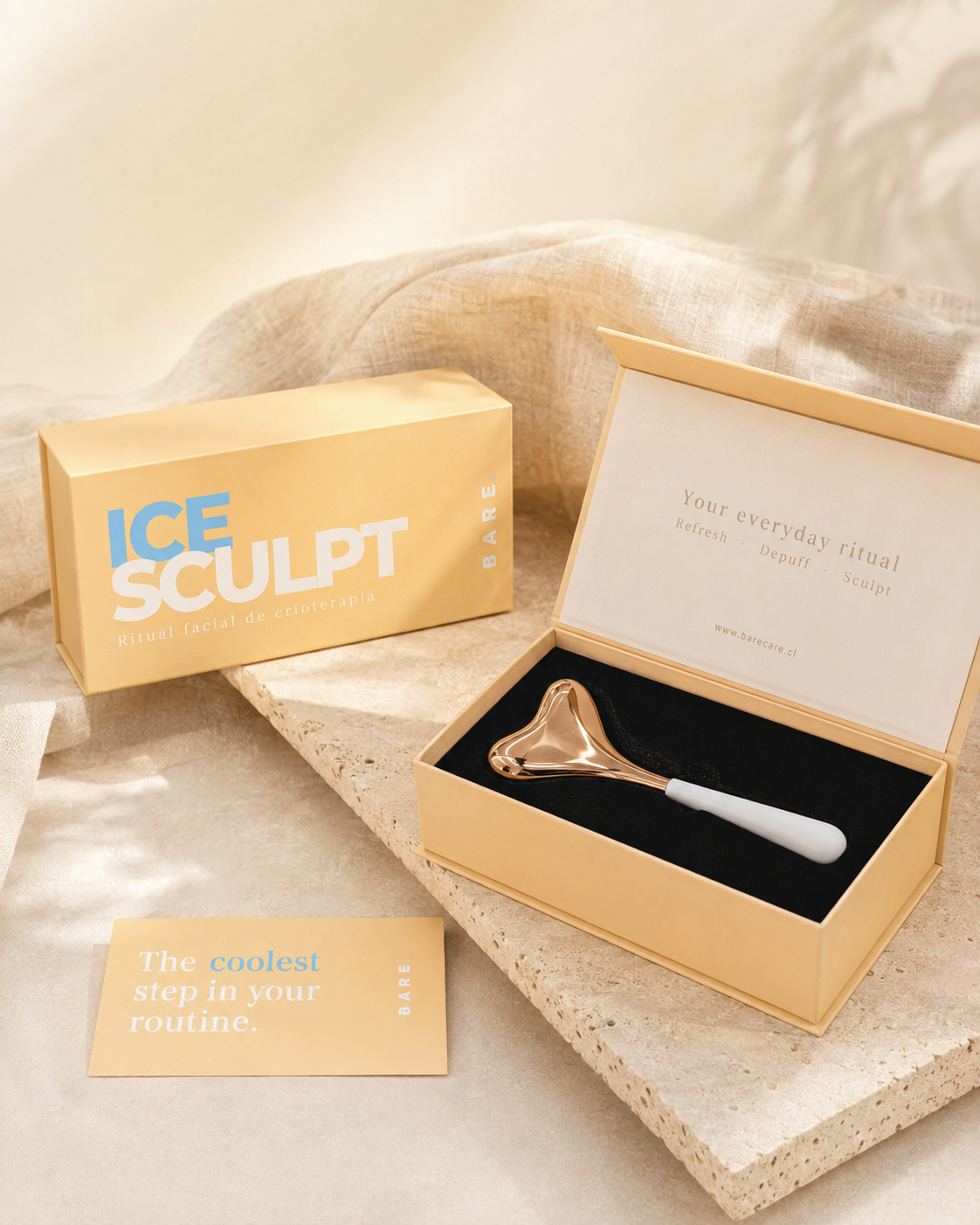 BARE Ice Sculpt | Herramienta de frío para masaje facial