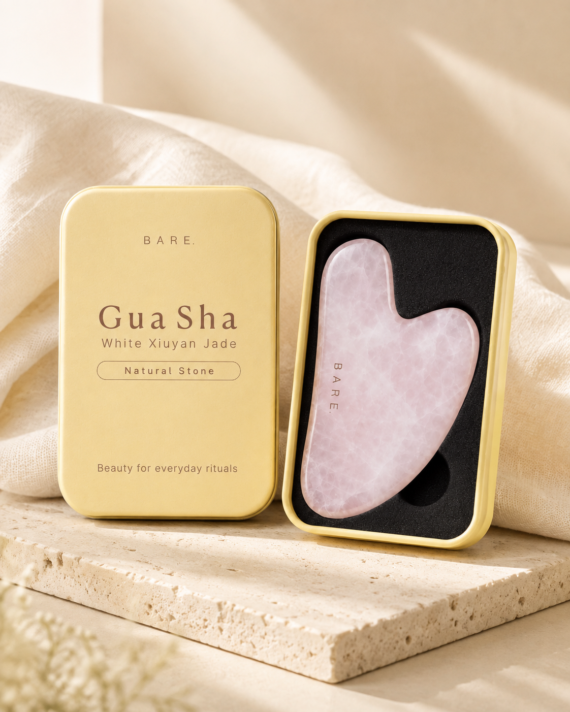 Gua Sha BARE | White Xiuyan Jade
