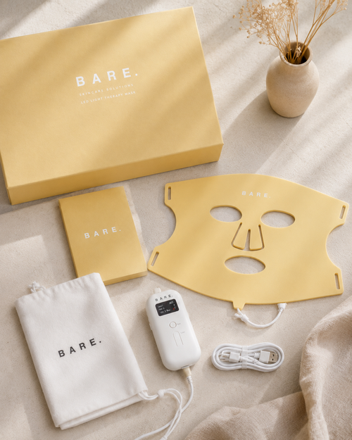 Máscara LED facial BARE para terapia de luz en casa